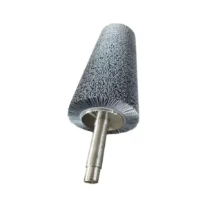 Custom Spiral Wire Brush Roller for Deburring and Surface Preparation